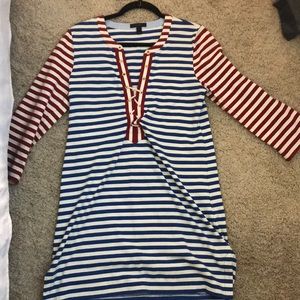 Jcrew striped dress